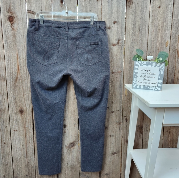 Women's Calvin Klein Jeans Grey Pants Size 14 - Picture 10 of 11